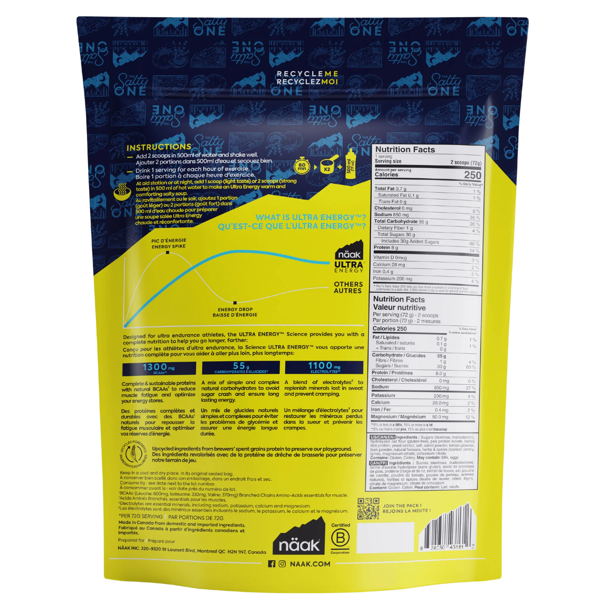 Energy Drink Mix | Salted Soup - 720g Bag - Image 3